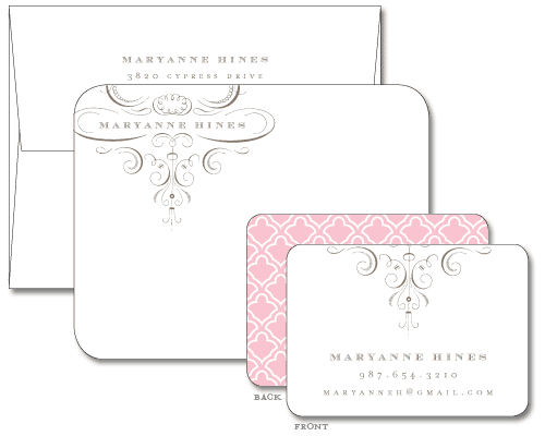 Pink and Black wedding invitaions 10335-l