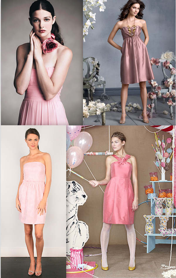 Pink bridesmaids dress Twirl
