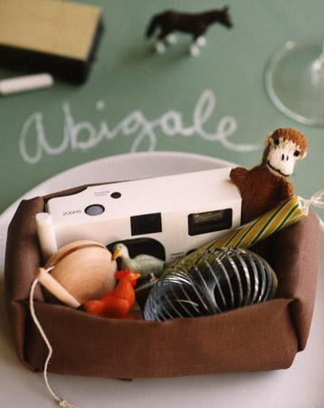 Kids table favors kids things
