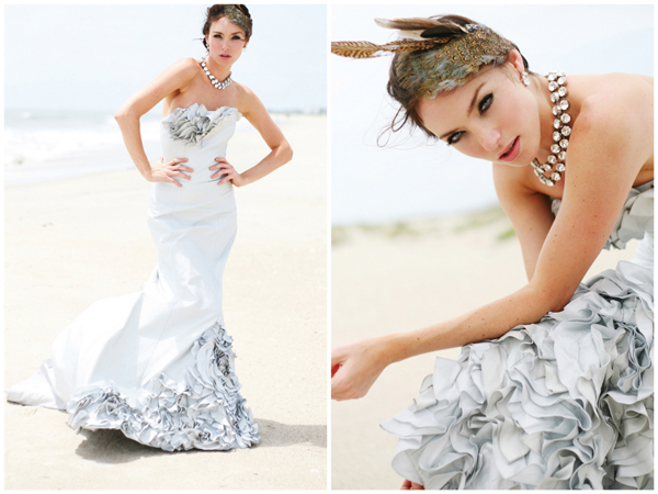 Feather bridal headpiece WU 1