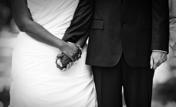 Black and White Bride and Groom, Villa del Sol d'Oro, Sierra Madre, California, Hazelnut photography doug21