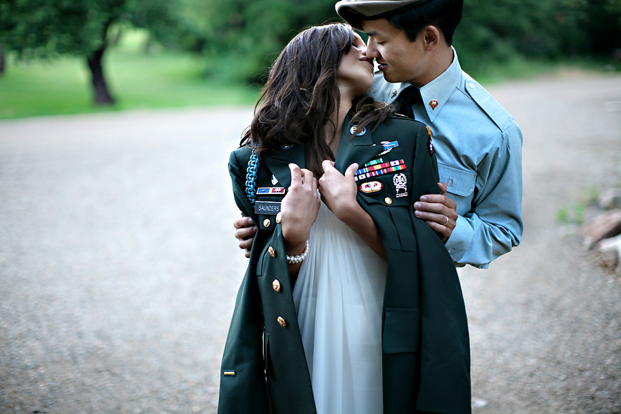Bride in military jacket s11blog