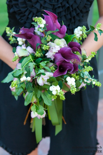 Burgandy Cymbidium bouquet 0534
