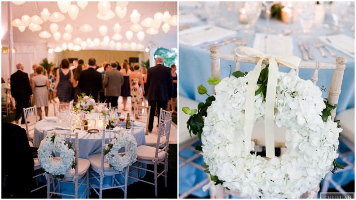 Bride and groom chairs