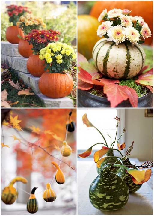 Gourd decoration collage gourds-1