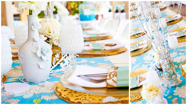 ice blue aqua white inspiration table I Love lollipops table