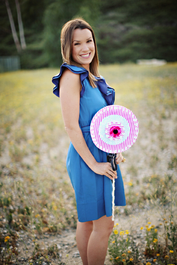 Blue bridesmaid dress with lollipop Jen-Low Res