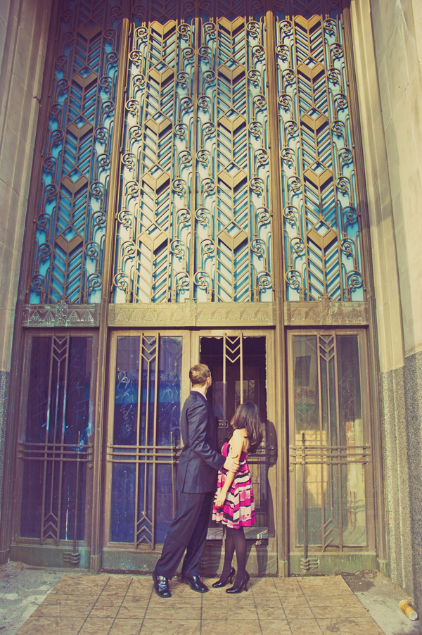 Vintage inspired engagement shoot