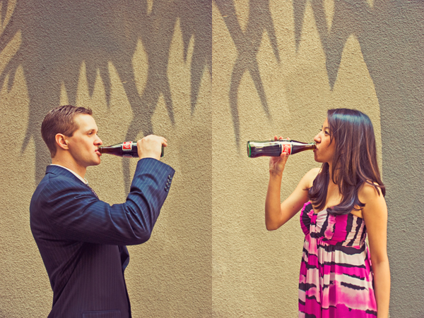 Vintage inspired engagement shoot