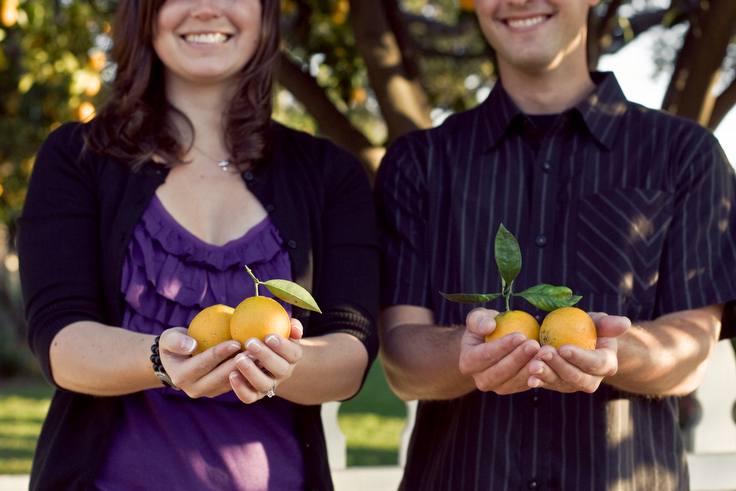 Orange Engagement Shoot