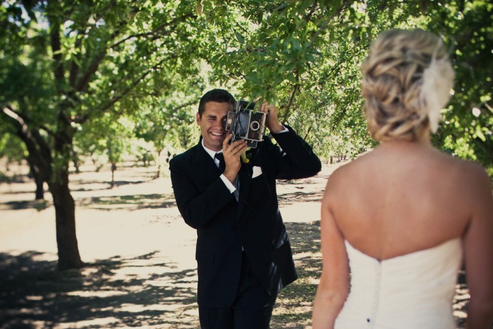 vintage camera inspired wedding