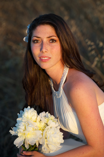 day after wedding shoot in a wheat field
