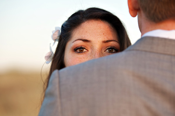 day after wedding shoot in a wheat field