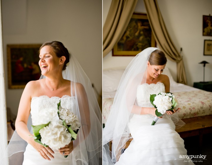 white hydrangea wedding bouquet, Chateau de la Ferte Saint Aubin, Amy Punky photography, Atelier Diagonale