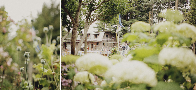 rustic backyard rehearsal dinner