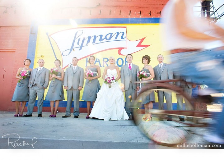 grey bridal party outfits, Lyman Harbor Marina, Lake Erie, Sandusky Ohio, Millie Holloman photography, New Departure productions, Shutterbooth