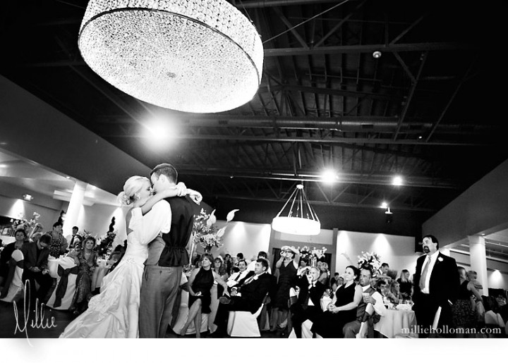 ballroom reception with grand chandeliers, Lyman Harbor Marina, Lake Erie, Sandusky Ohio, Millie Holloman photography, New Departure productions, Shutterbooth