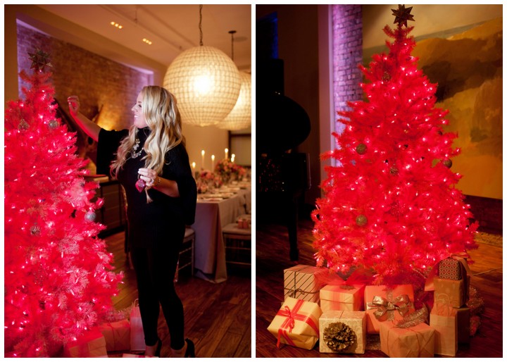 Modern Hot pink christmas tree