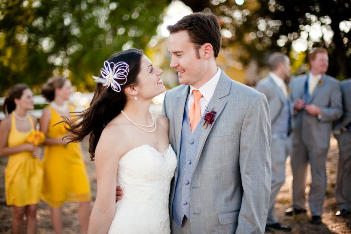 Yellow Bridesmaids dresses, Flying Caballos Ranch, San Luis Obispo California, Mike Larson photography