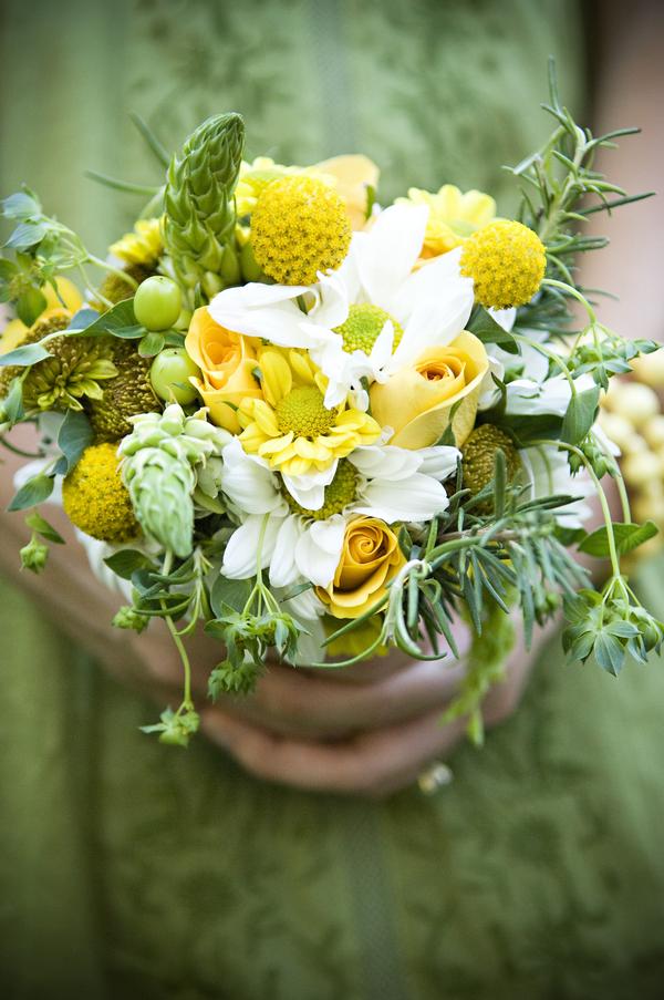 Wedding flowers herbs