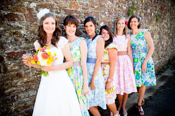 Inspired by These Patterned Bridesmaids Dresses - Inspired By This