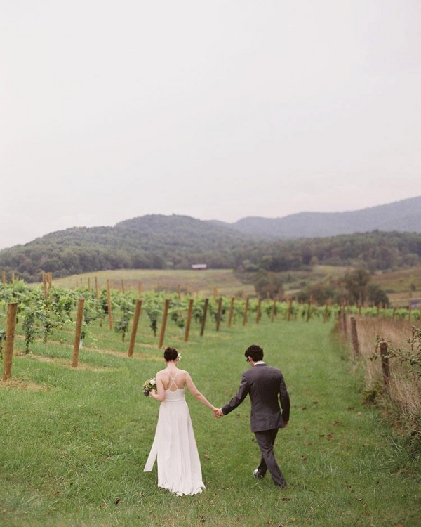 Elopement inspiration, vineyard wedding inspiration, wedding elopement, Virginia Wedding