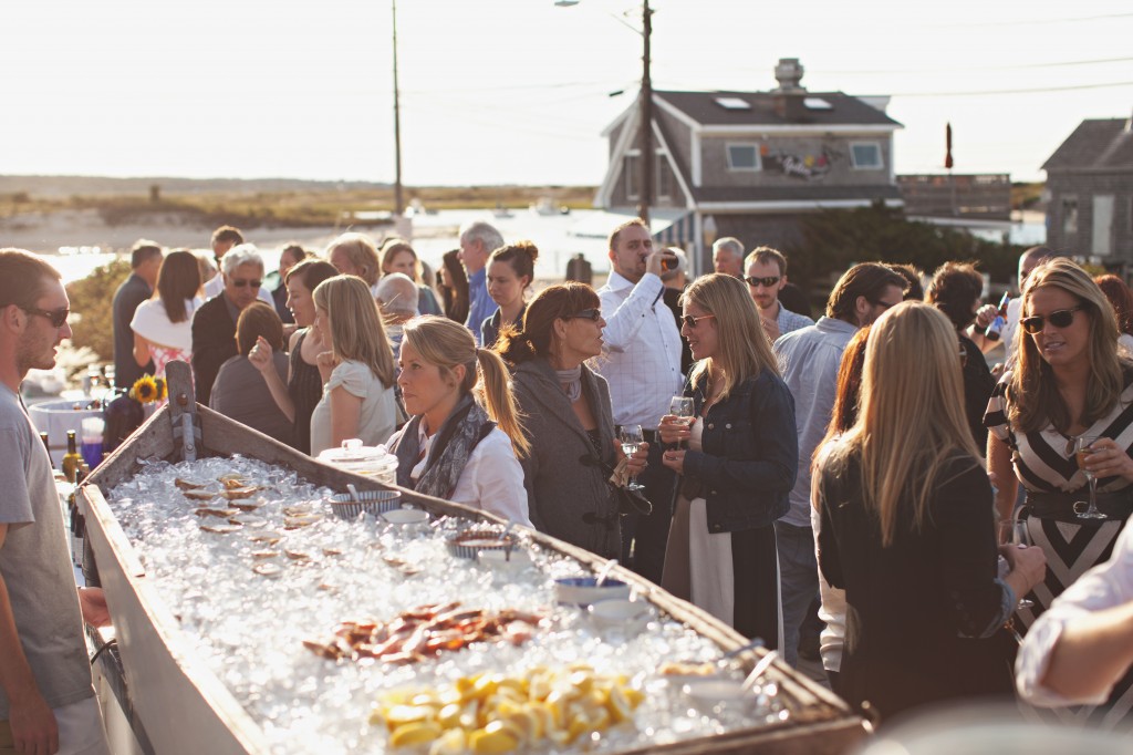 East Coast rehearsal dinner, Martha's Vineyard, Homeport Restaurant, Raw Bar