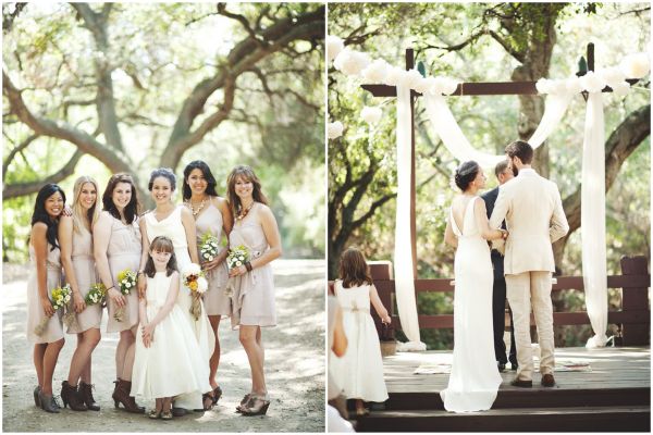 oak canyon nature center, oak canyon nature center wedding, rustic, ivory & taupe wedding, woodsy wedding, emily blake photography, jcrew wedding dress