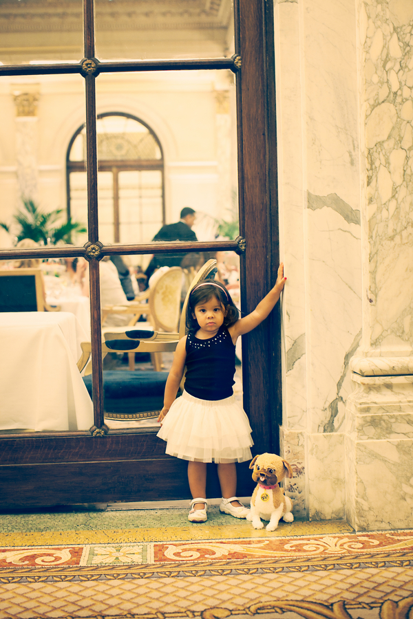 baby shoot, baby girl shoot, Eloise at the plaza, Plaza themed shoot