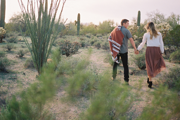 Desert engagement session
