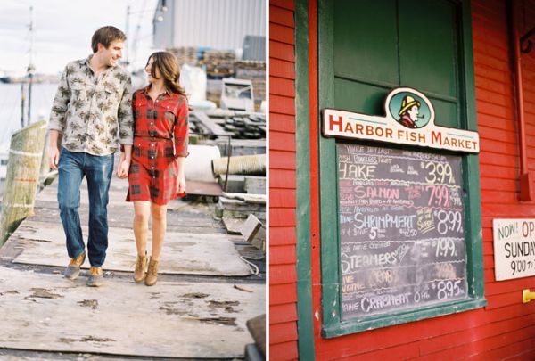 Harbor engagement session