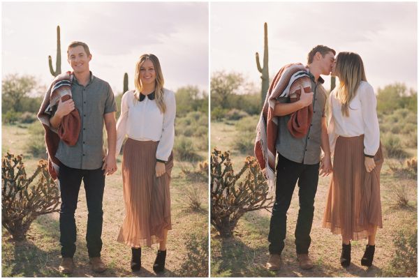 Desert engagement session