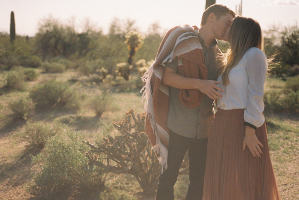 Desert engagement session