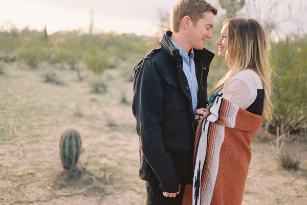 Desert engagement session