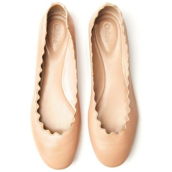 Scalloped Chloe flats