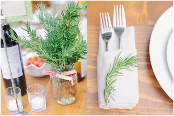 Herb table setting