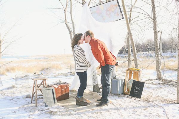 Travel inspired winter engagement shoot 16