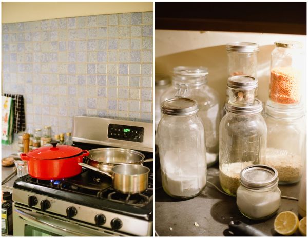 Backyard sustainable dinner party, cooking, kitchen HOME - Brandi Welles Dinner party