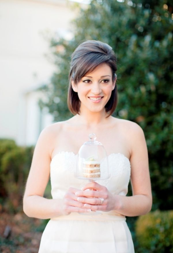 Citrus Bridal Shower, bride, layered dessert