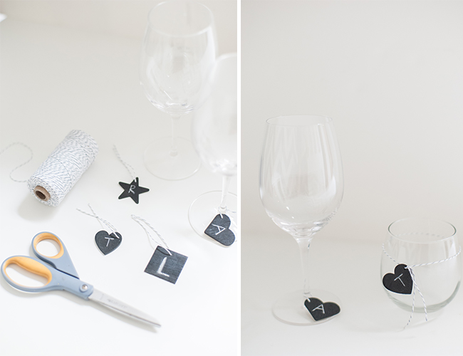 DIY Chalkboard Wine Charms Inspired By This