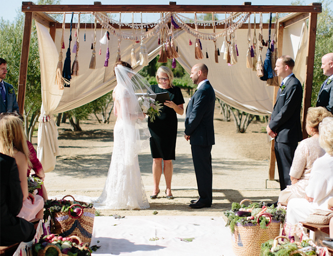 Farmer's Market Vineyard Wedding