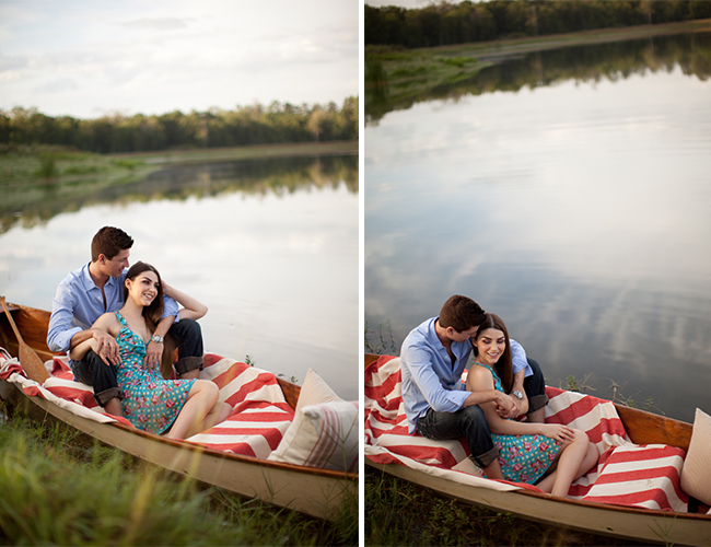 Independence Day Engagement Session on a Lake