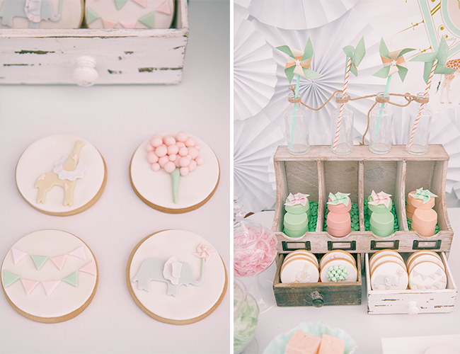 Vintage Peach and Mint Circus Party