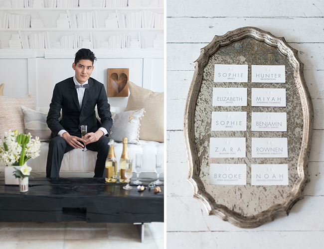 Black, White, and Gold Inspiration Shoot