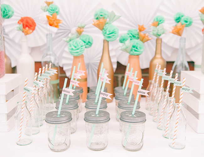 Vintage Peach and Mint Circus Party