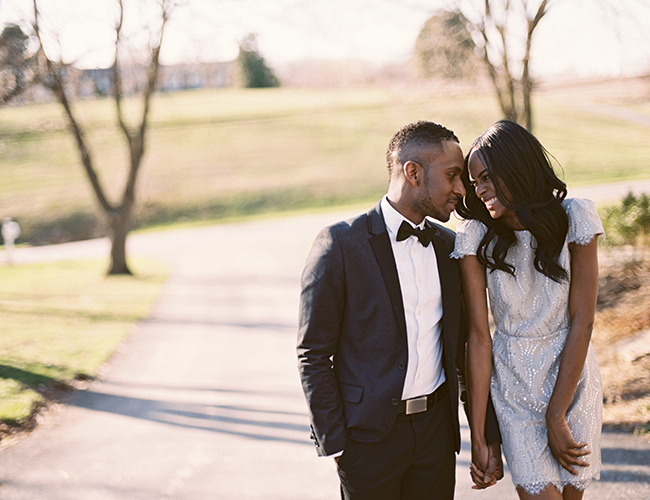 Black Tie Engagement Photos