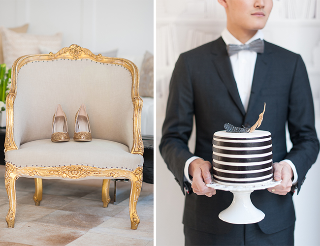 Black, White, and Gold Inspiration Shoot