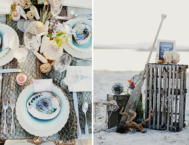Vintage Beach Wedding Inspiration - Wedding Blog