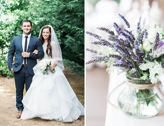 Purple and White Estate Wedding - Wedding Blog
