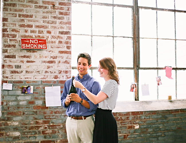 Downtown Loft Proposal - Wedding Blog